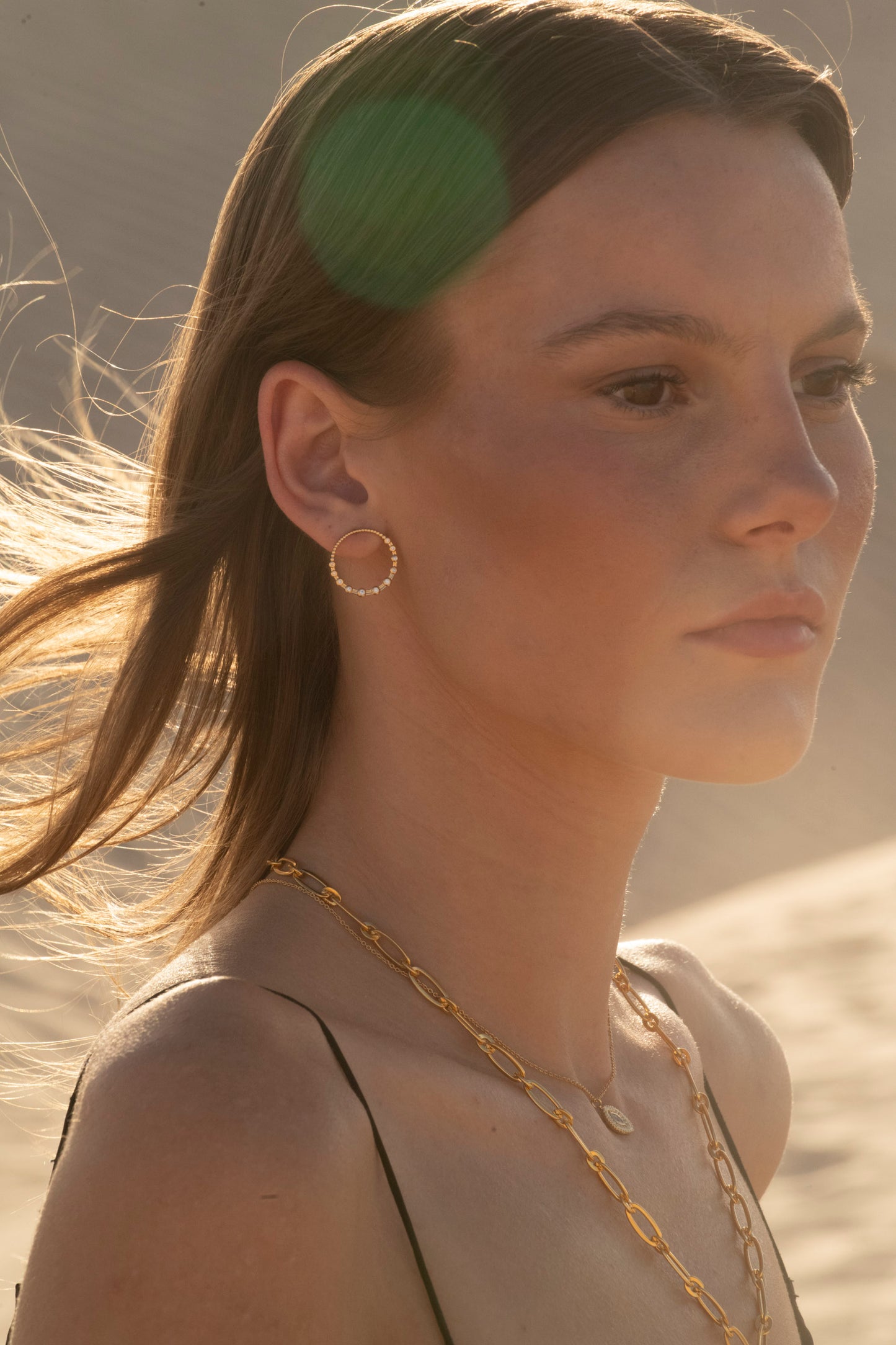 Boucle d'oreille - DALIA white