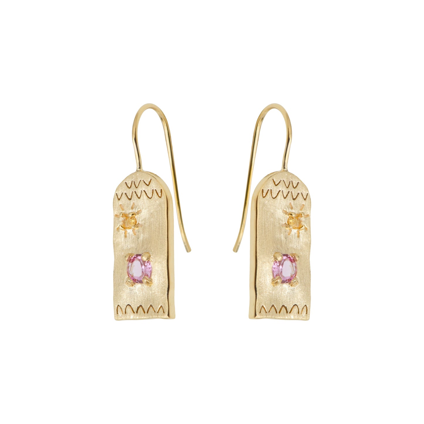 Boucles d'oreilles - TANIA TOURMALINE CITRINE