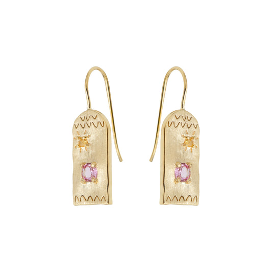 Boucles d'oreilles - TANIA TOURMALINE CITRINE