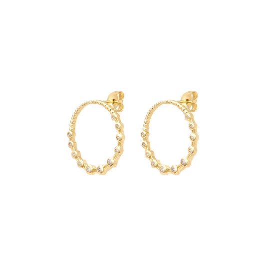 Boucle d'oreille - DALIA white