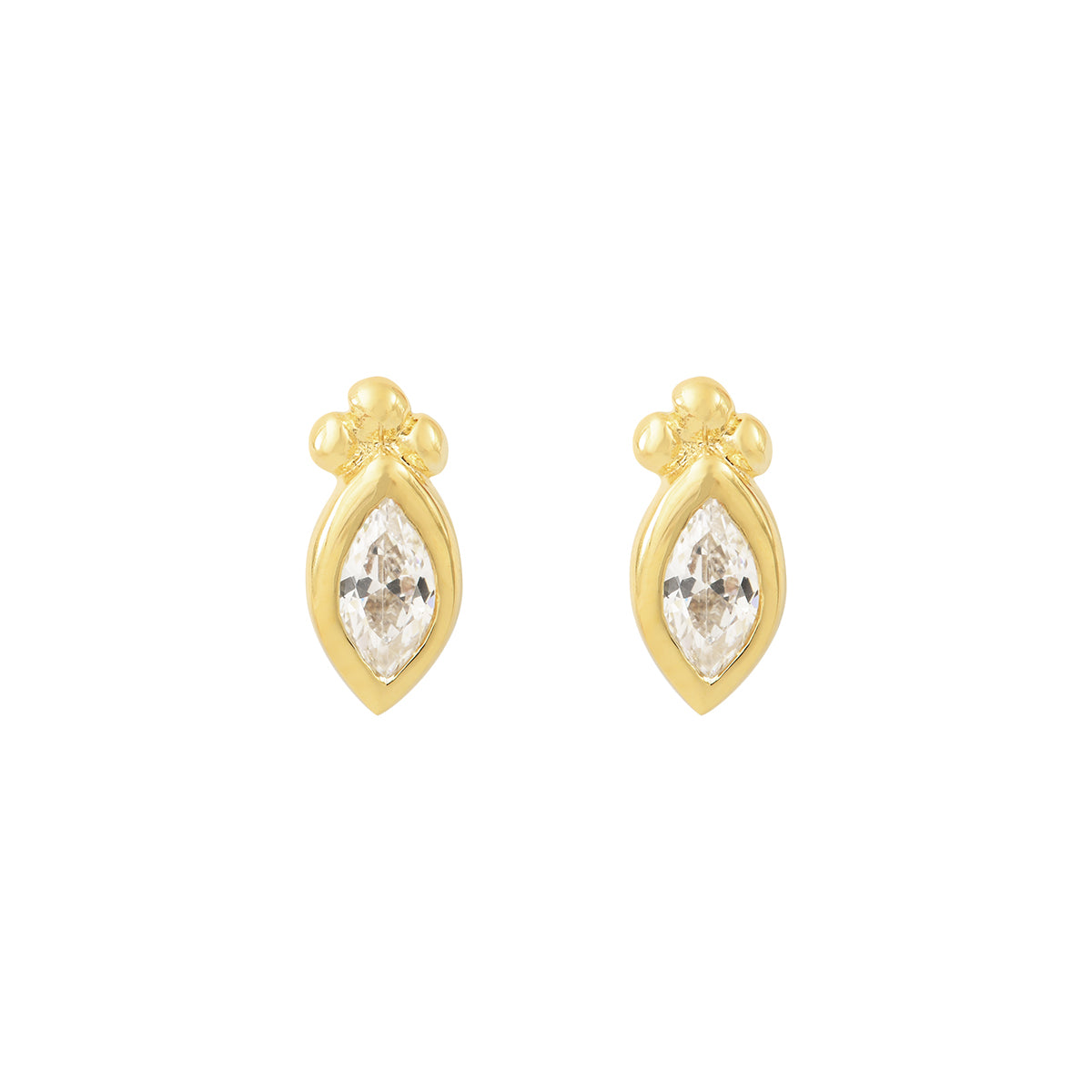 Puces d'oreilles marquise - DRISS WHITE