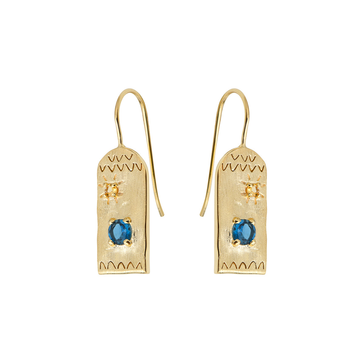 Boucles d'oreilles - TANIA TOPAZE CITRINE