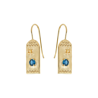 Boucles d'oreilles - TANIA TOPAZE CITRINE