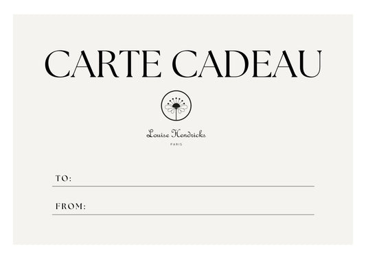 La carte Cadeau Louise Hendricks